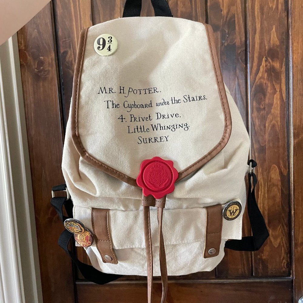 Harry Potter Under the Cupboard Letter slouchy backpack